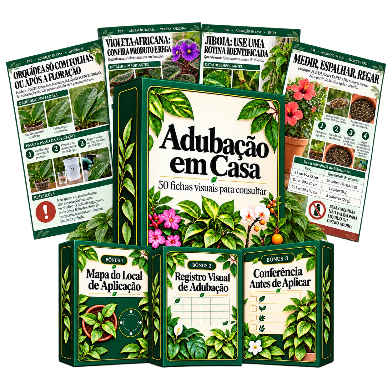 Adubação em Casa, três bônus e quatro páginas reais