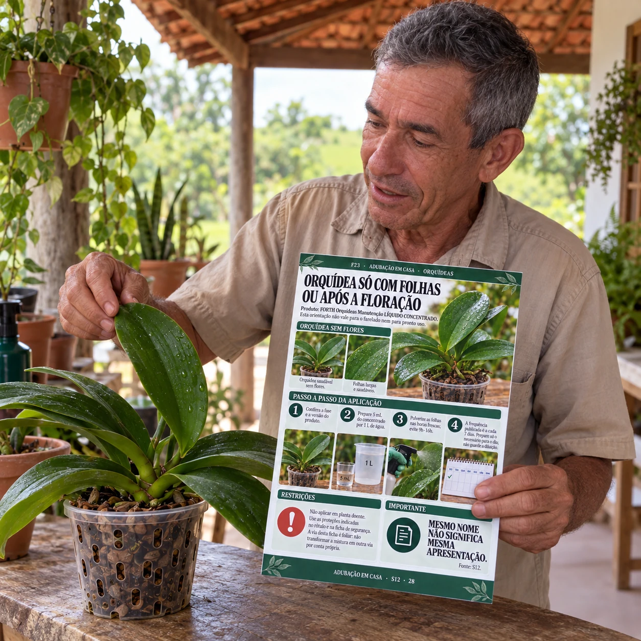Conferência do produto junto da ficha